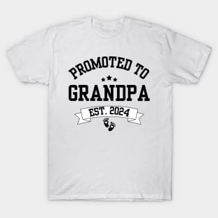 Pregnancy Announcement Gifts for Grandparents, Promoted to Grandma & Grandpa T-Shirt
